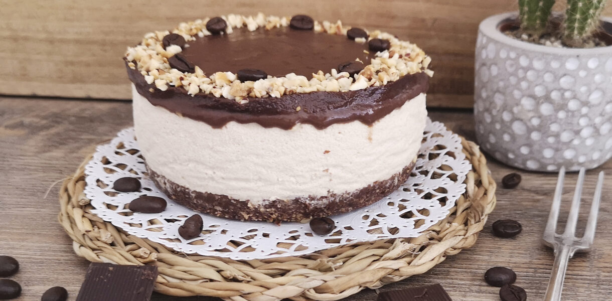 keto cheesecake al caffè e cioccolato