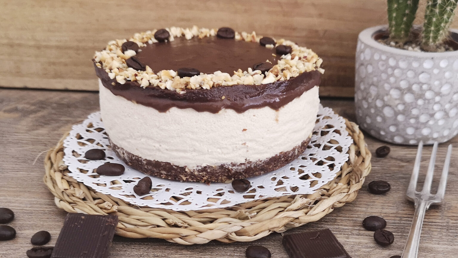 keto cheesecake al caffè e cioccolato