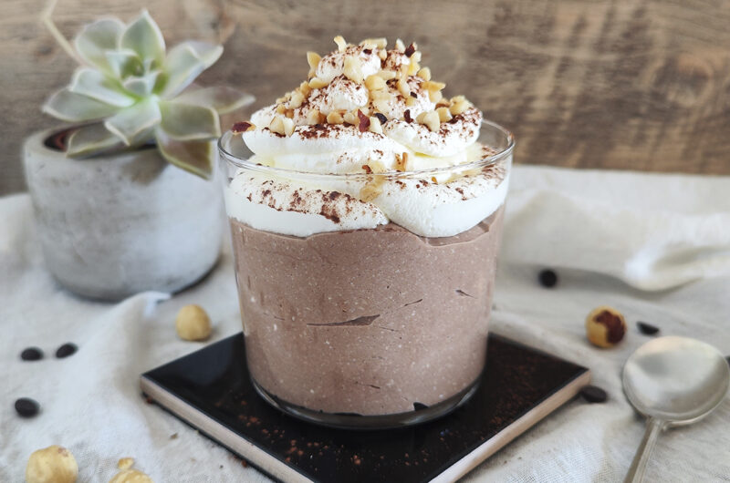 Mousse keto con fiocchi di latte pronta in 2 minuti