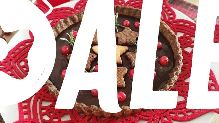 Crostata keto allo zenzero con ganache al cioccolato