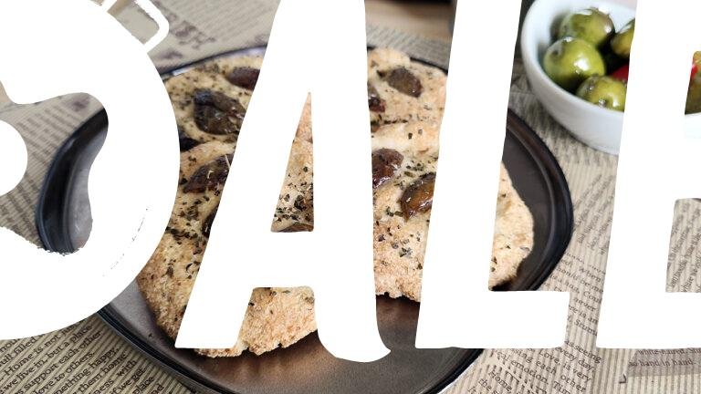Focaccine keto alle olive