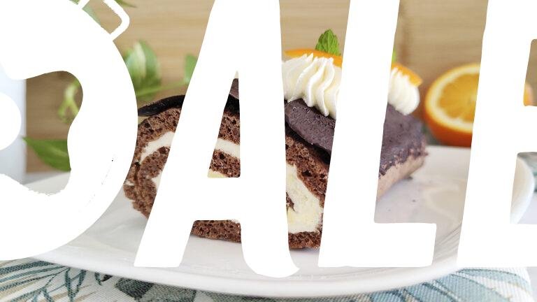 Rotolo al cacao con crema all’arancia keto low carb Rotolo al cacao con crema all'arancia keto low carb