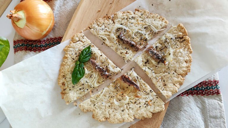 Focaccia keto con cipolla