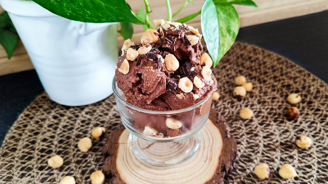 Gelato keto al bacio senza gelatiera
