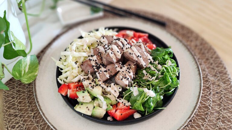 Poke bowl keto al tonno