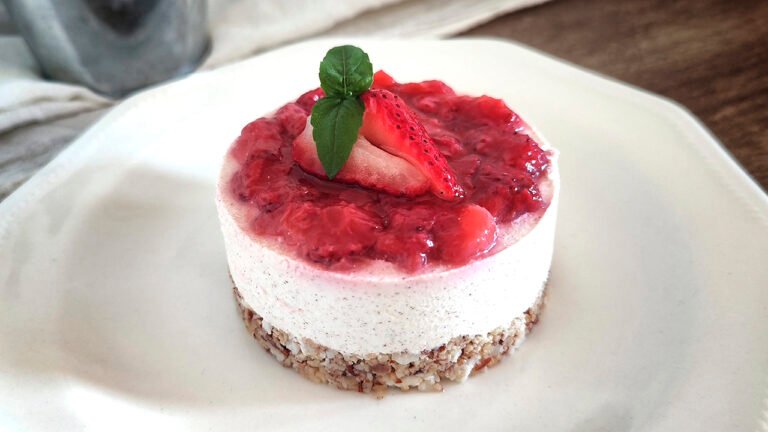 Cheesecake keto con fiocchi di latte