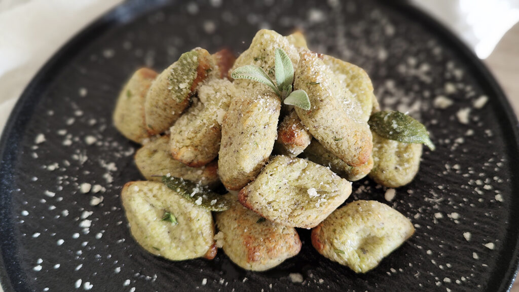 Gnocchi di zucchine chetogenici