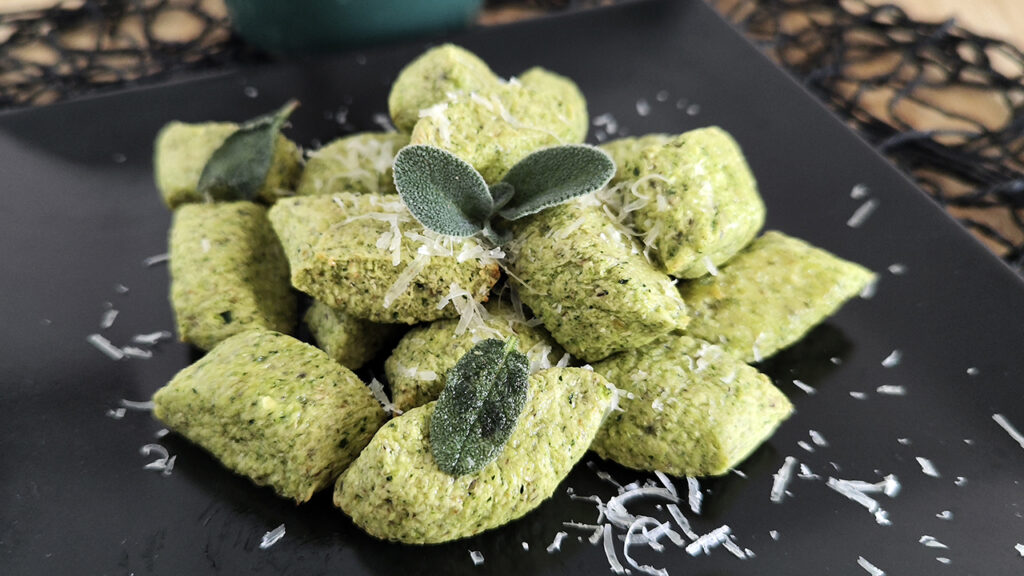 Gnocchi di zucchine chetogenici