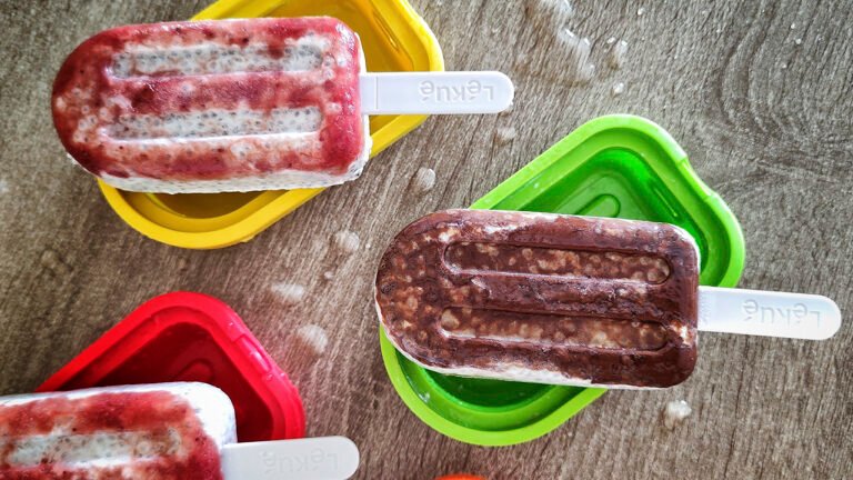 Gelato Chia Pudding Keto su stecco