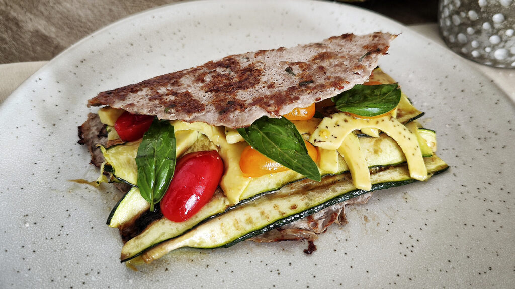 Piadina chetogenica di carne macinata