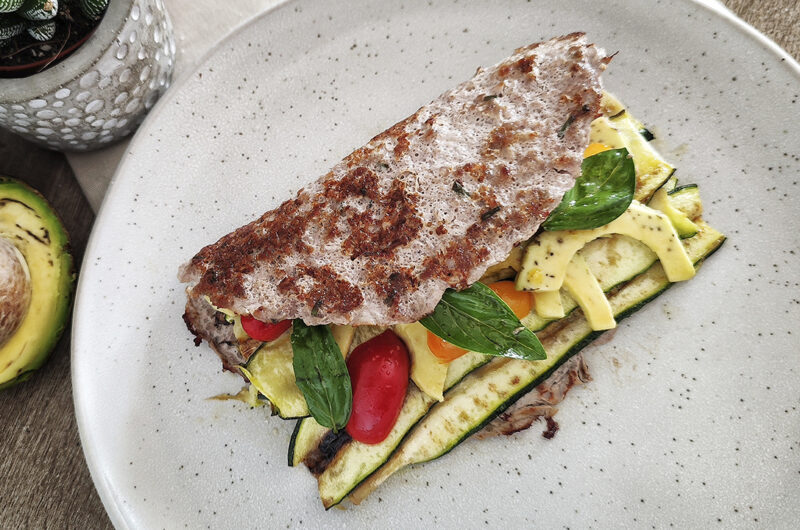 Piadina chetogenica di carne macinata