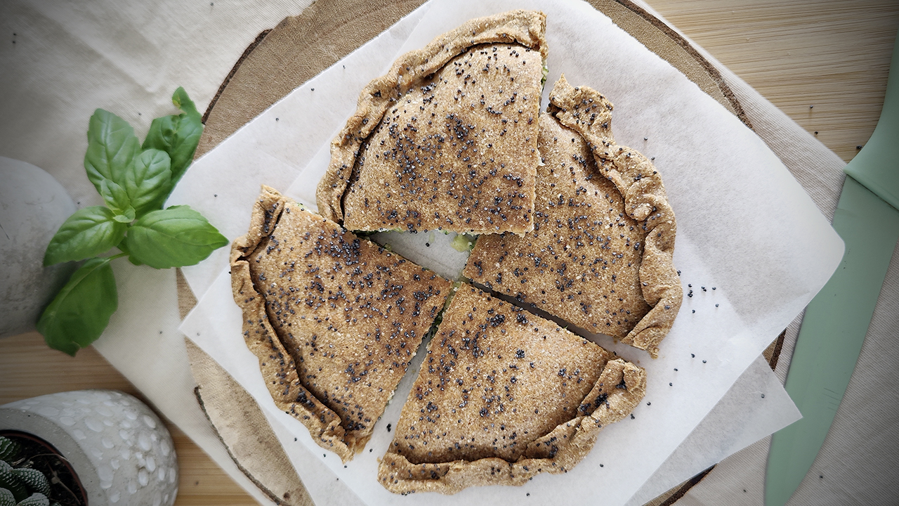 Focaccia keto con zucchine e ricotta