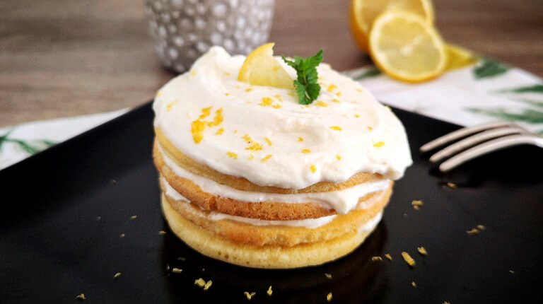 Pancake tiramisù keto al limone