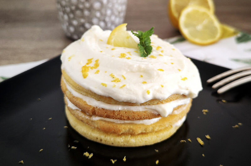 Pancake tiramisù keto al limone