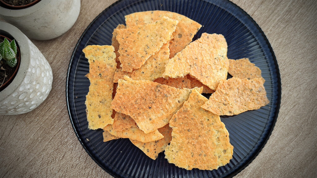 Chips di formaggio keto