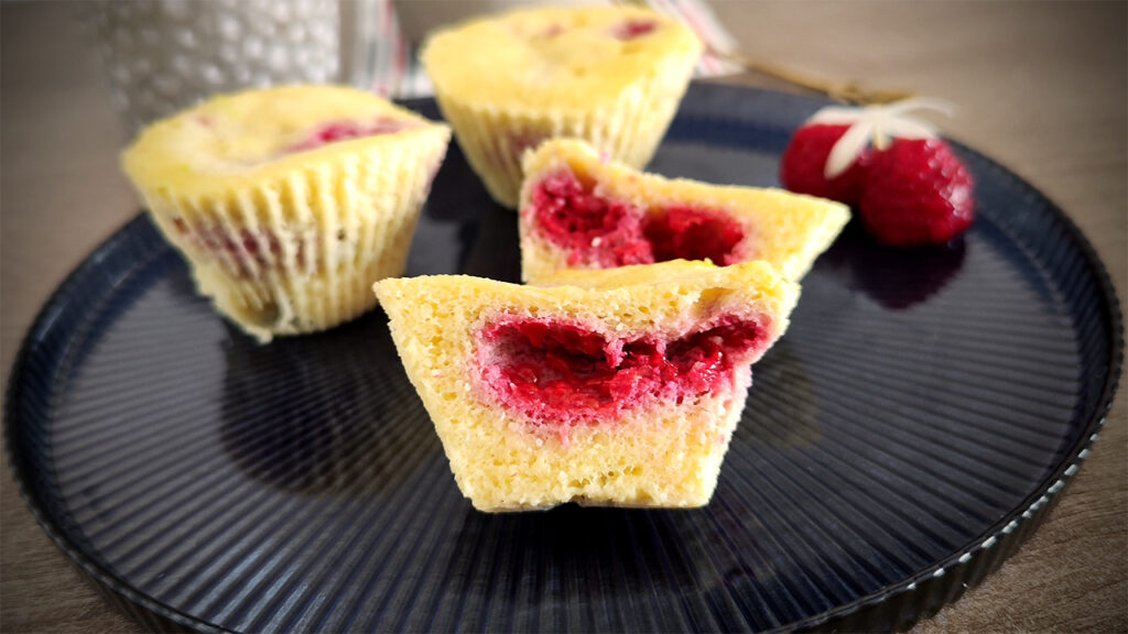 Muffin keto ai lamponi