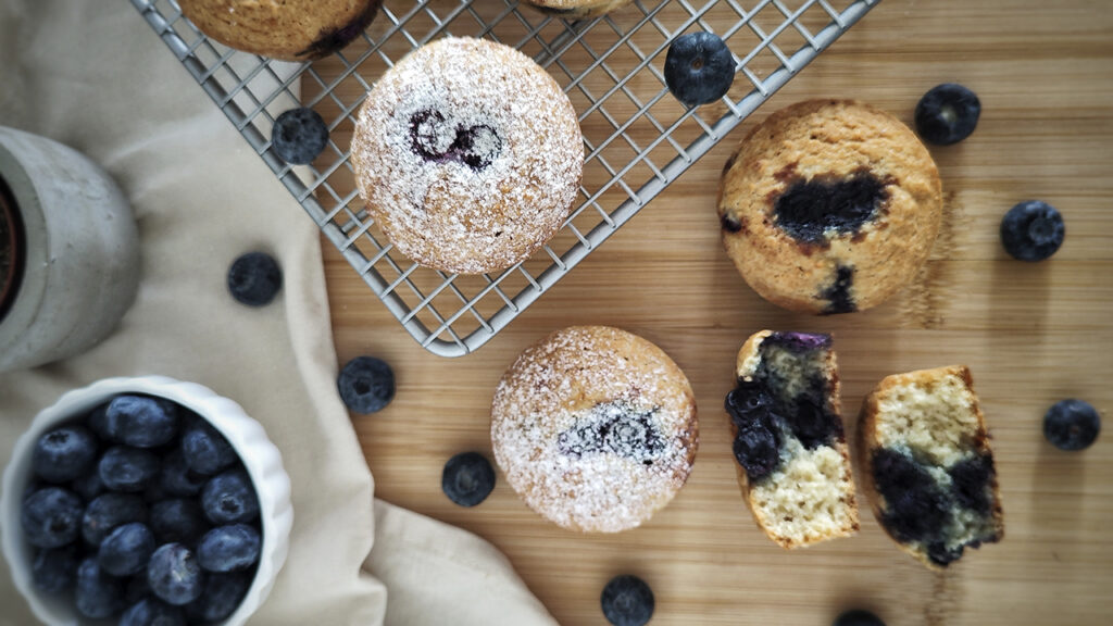 Muffin keto ai mirtilli