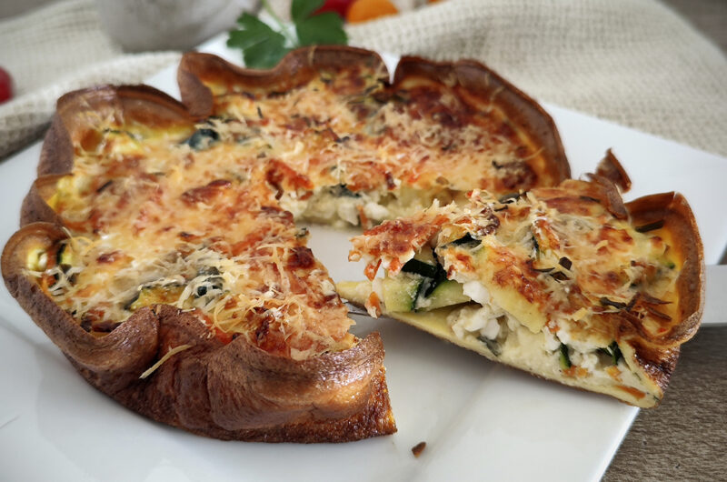 Torta salata di crêpes keto