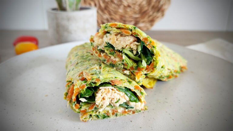 Wrap keto con zucchine e carote