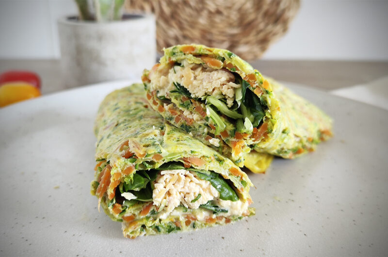 Wrap keto con zucchine e carote