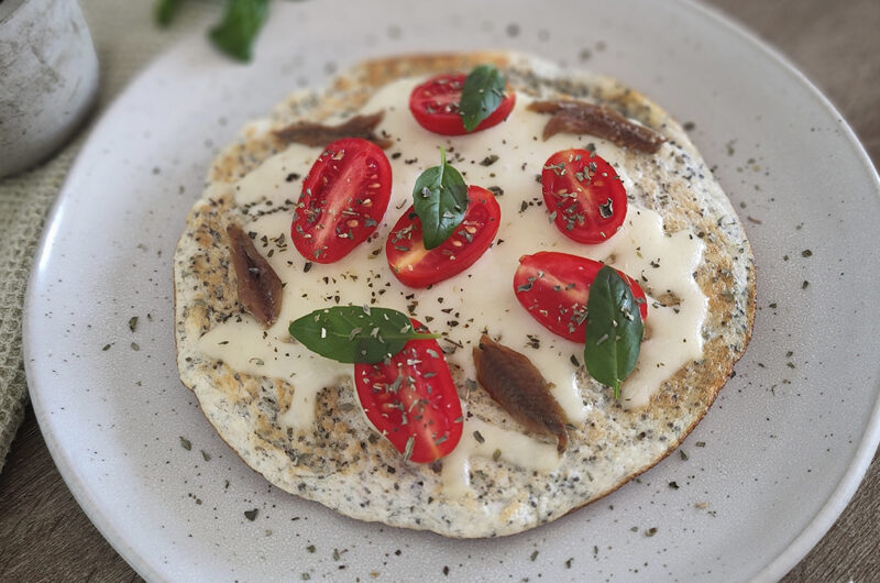 Base pizza keto con albumi