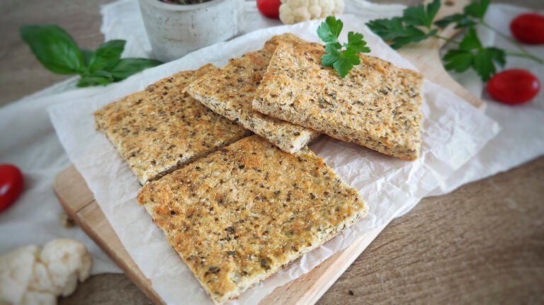 Focaccia keto al cavolfiore con gli albumi