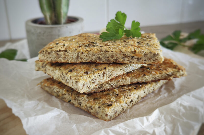 Focaccia keto al cavolfiore con albumi
