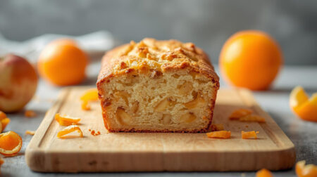 Plumcake low carb mele e arancia senza glutine