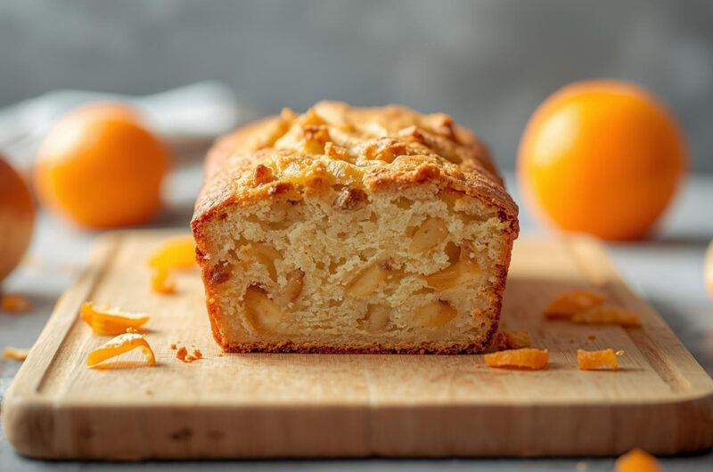 Plumcake low carb mele e arancia senza glutine