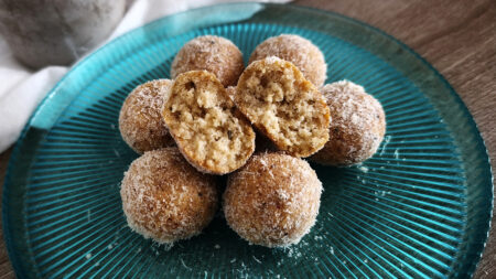 Avevo voglia di castagnole… così le ho fatte salate per il mio aperitivo keto Castagnole keto salate in friggitrice ad aria