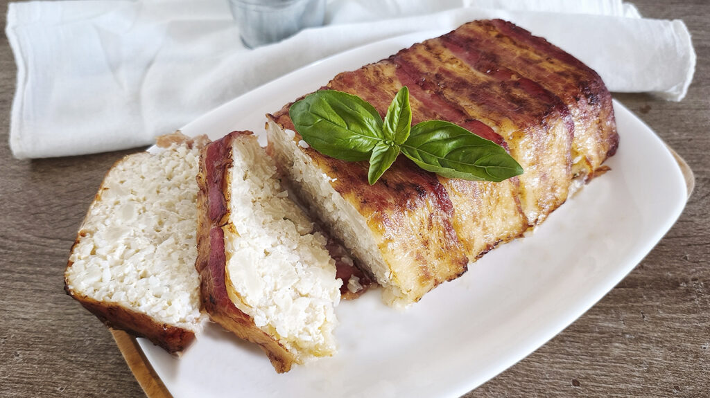 Timballo keto con riso konjac