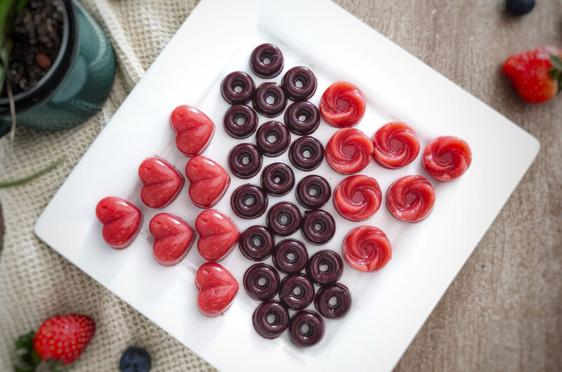 Caramelle gommose keto alla frutta con 3 ingredienti