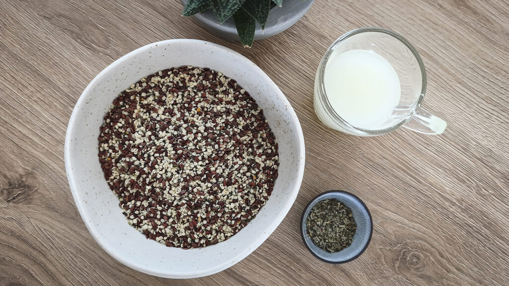 ingredienti crackers keto semi misti alesto bio omega3 mix e siero yogurt